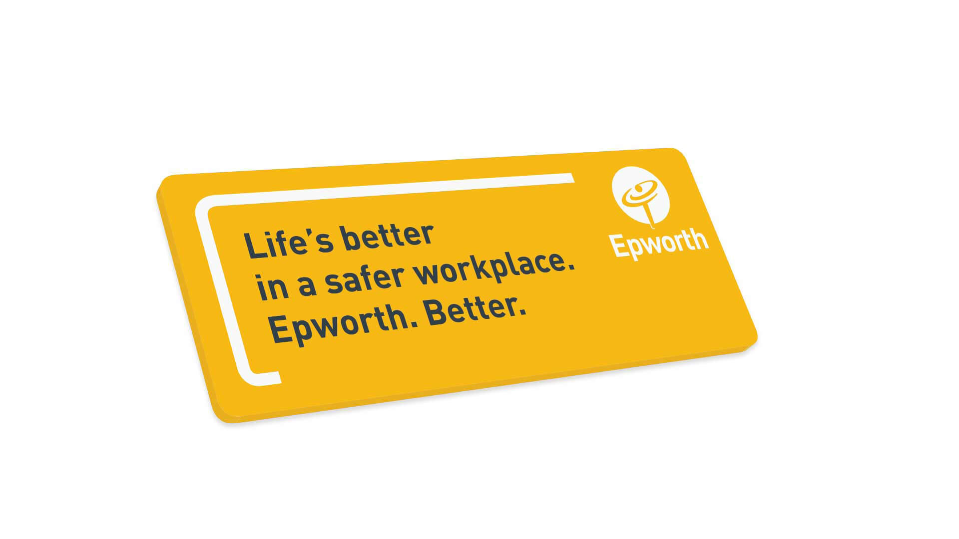 Campaign collateral: Epworth Staff badge