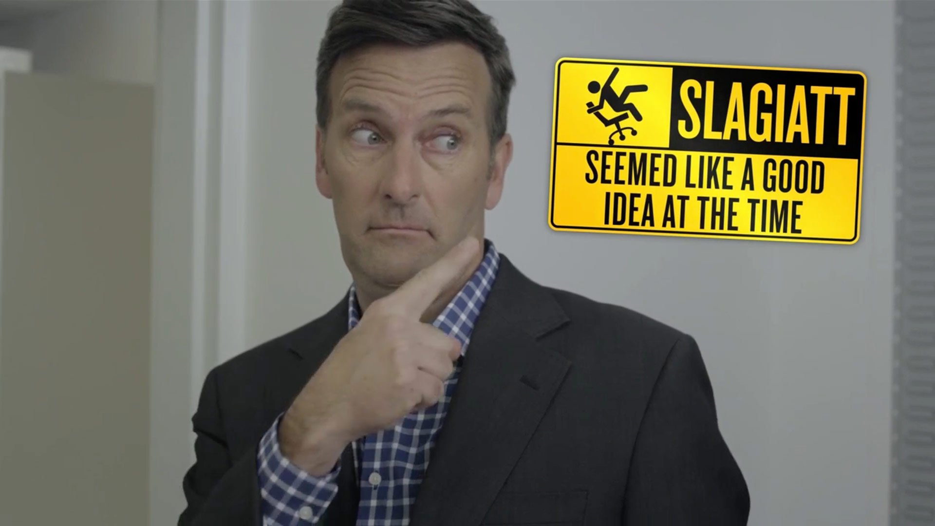 Still from video Campaign ad: SLAGIATT - Seemed like a good idea at the time
